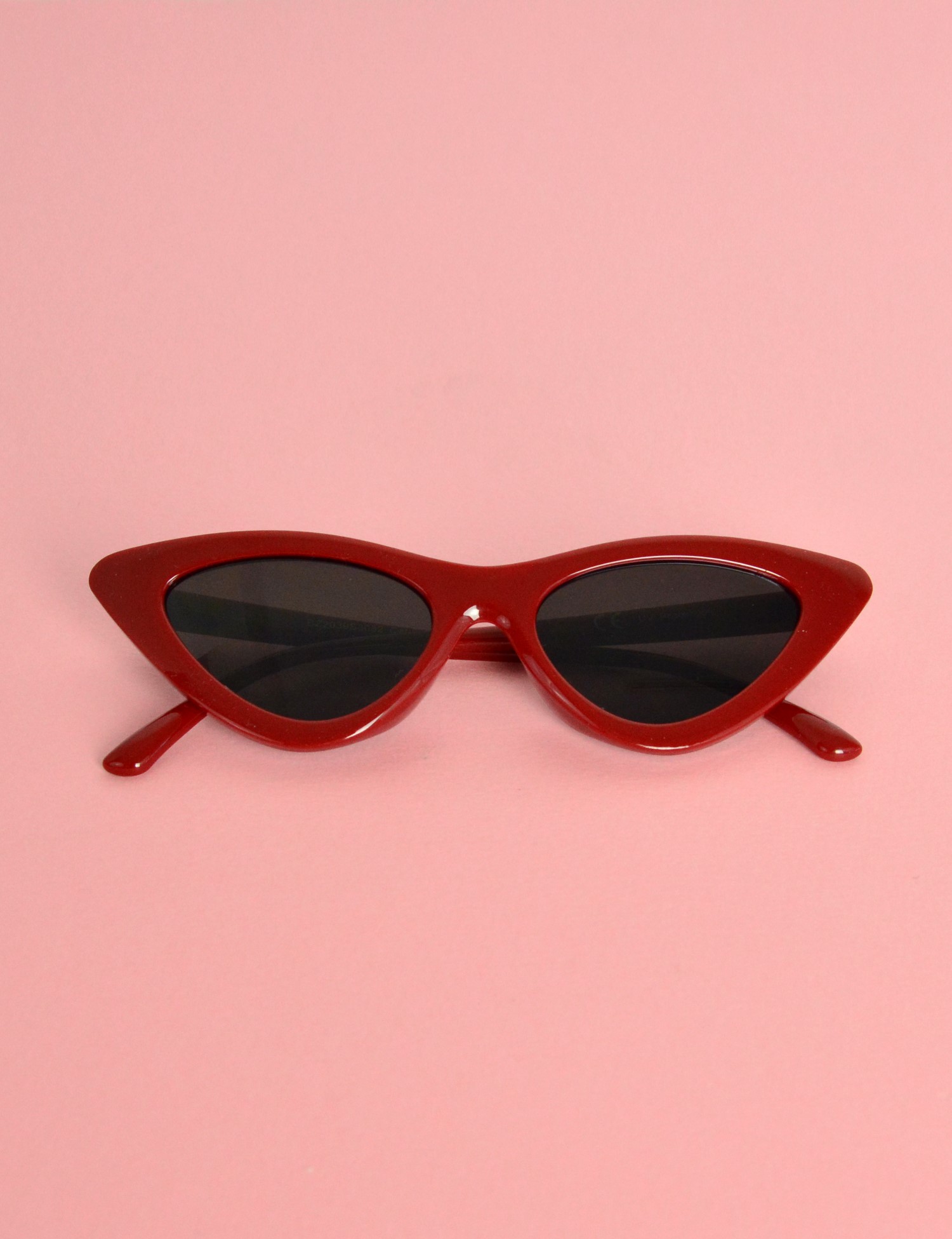 Γυναικεία γυαλιά cat eye κοκκάλινα μπορντό Premium S3082F